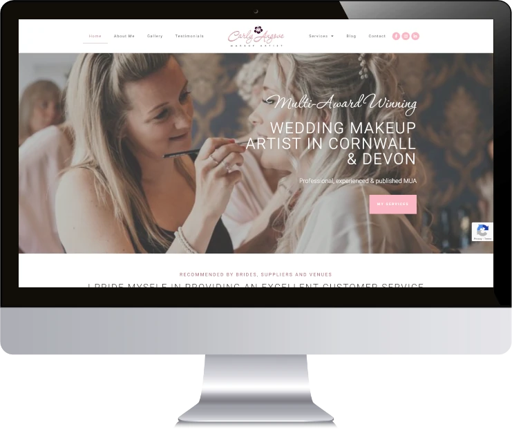 Website Design for a Makeup Artist