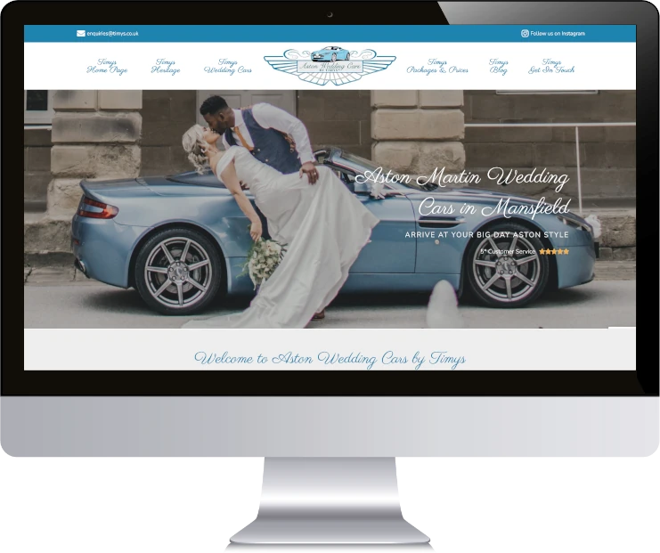 Website Design for a Wedding Car Company
