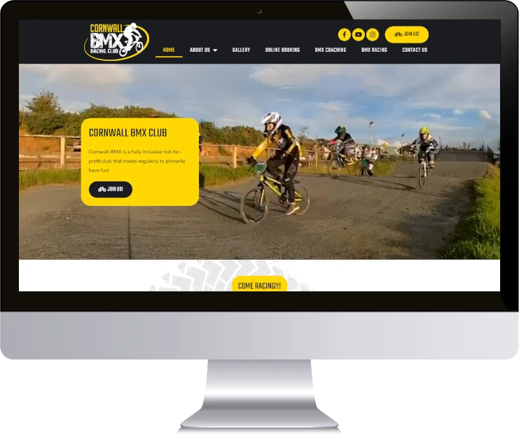 Website Design for a BMX Club