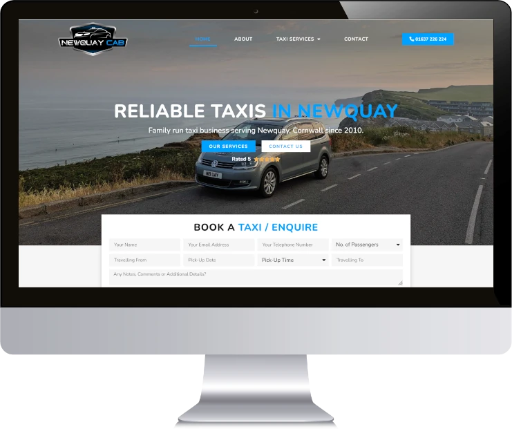 Website Design for a Taxi Company