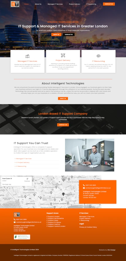 Website Design for an IT Company