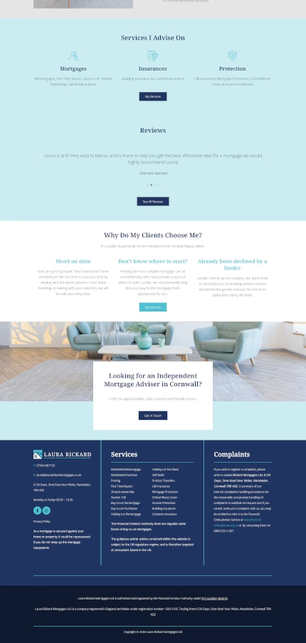 Website Design for a Mortgage Adviser