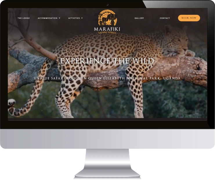 Website Design for an African Safari Lodge