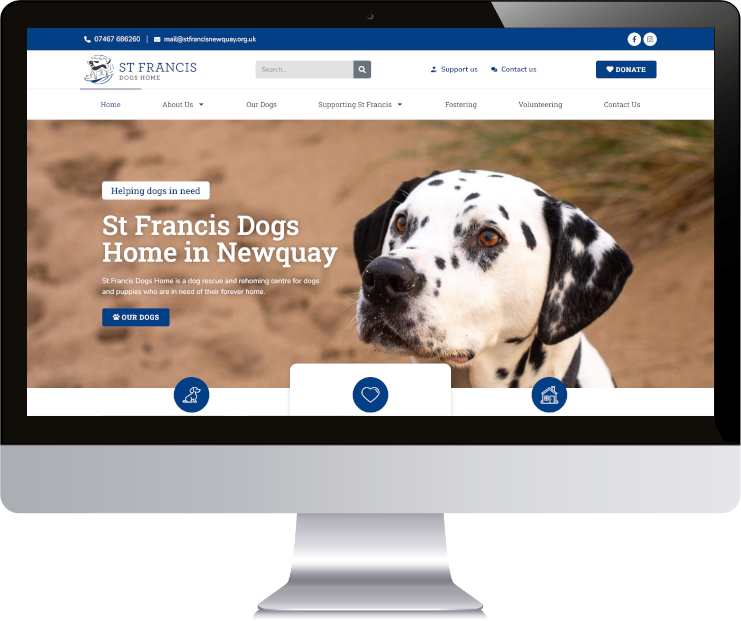 Website Design for a Dog Rehoming Charity