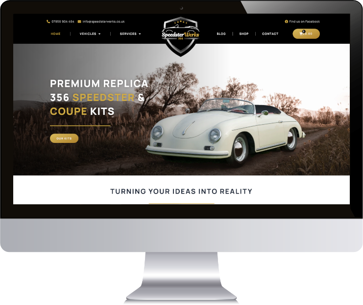 Ecommerce Website Design for a Kit Car Company