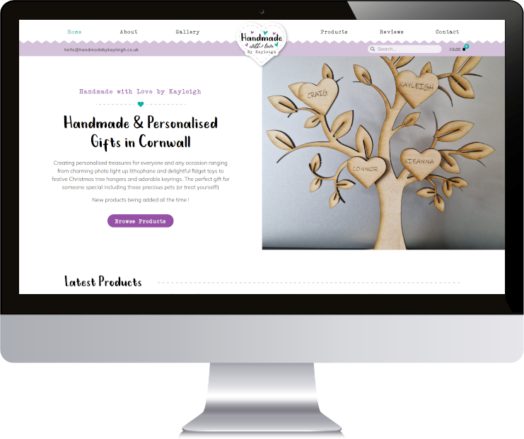 Ecommerce Website Design for a Craft Business