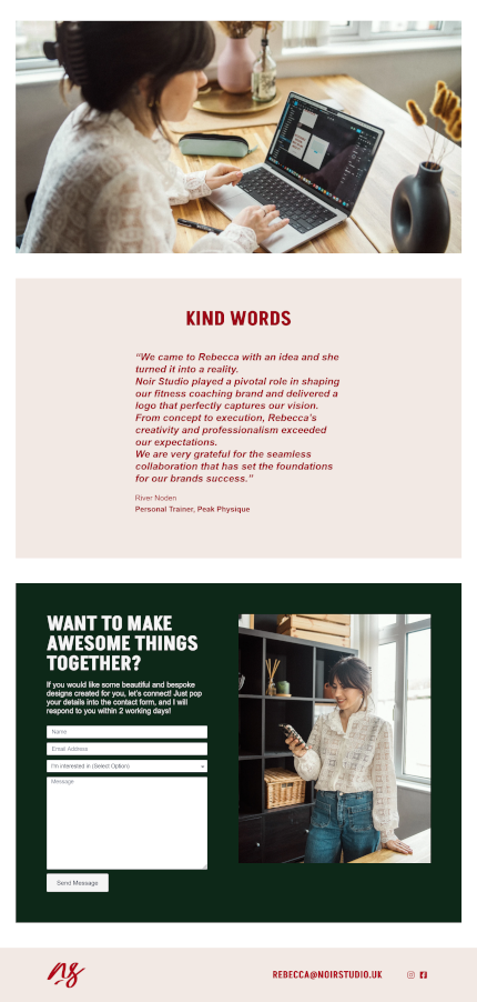 Website Development for a Design Studio