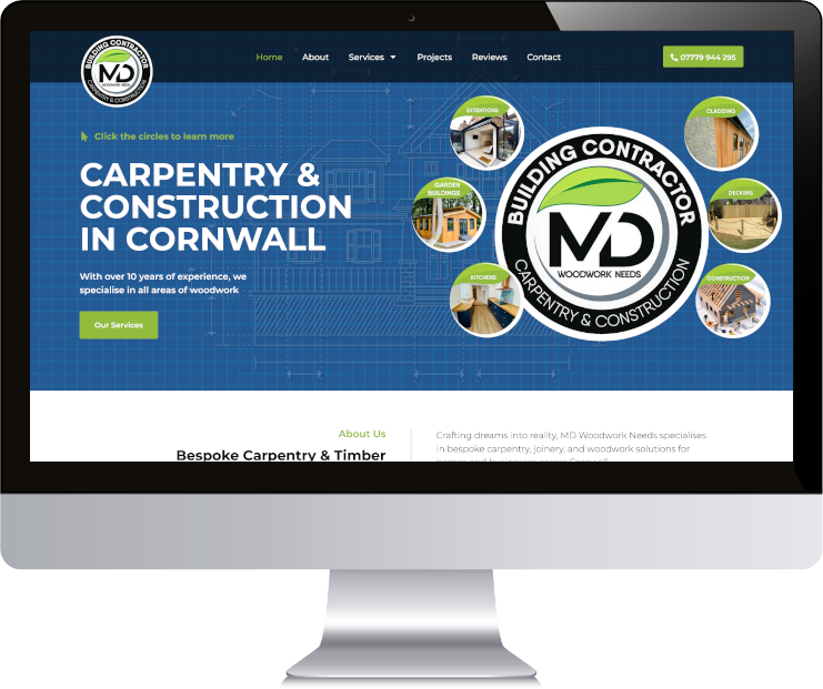 Website Design for a Carpentry & Construction Business