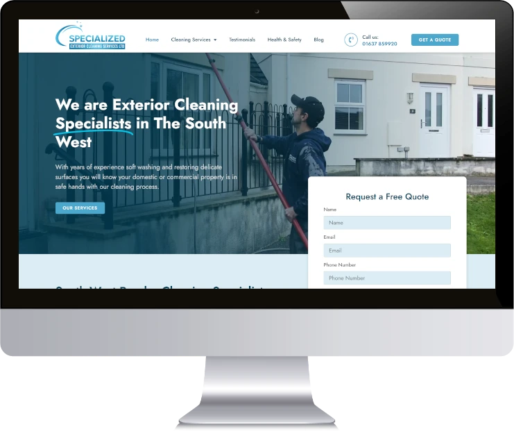 Website Design for an Exterior Cleaning Company: Specialized Exterior Cleaning Services Ltd
