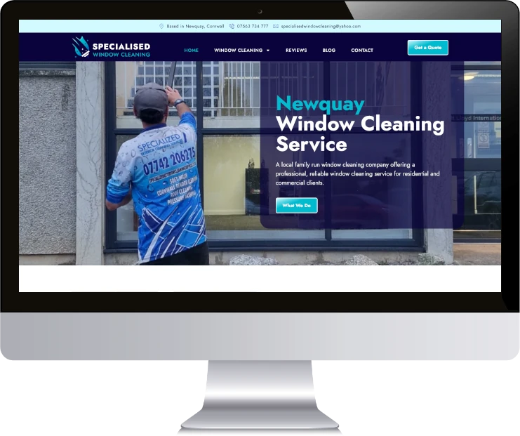 Website Design for Specialised Window Cleaning