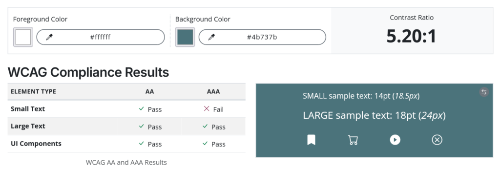 Website Accessibility Contrast Checker